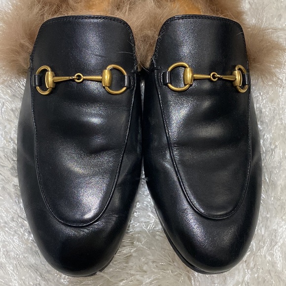 Authentic Gucci Princetown Fur Slides - Picture 6 of 7